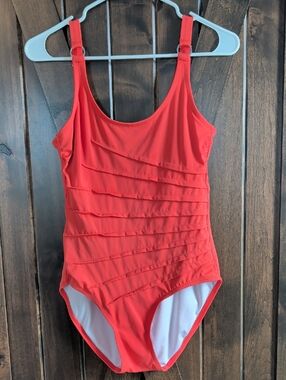 Calvin Klein Coral One-Piece Swimsuit